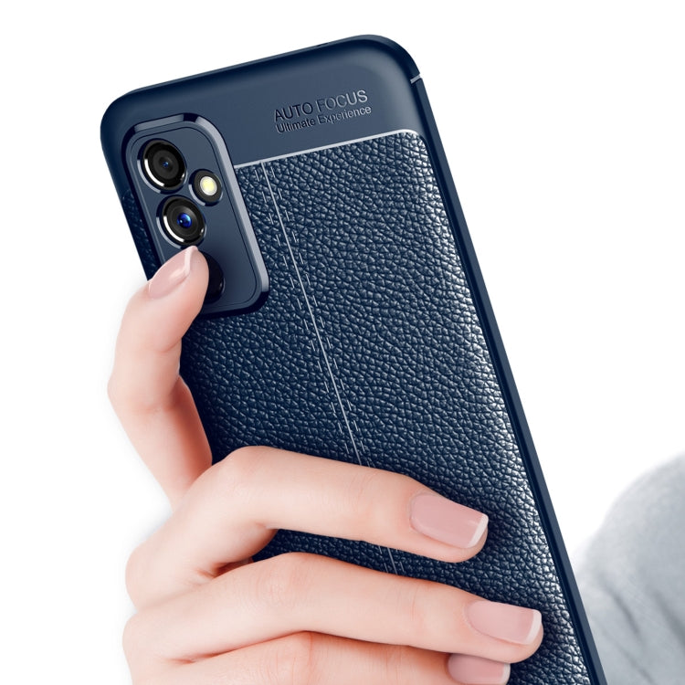 For Samsung Galaxy M52 5G Litchi Texture TPU Shockproof Phone Case