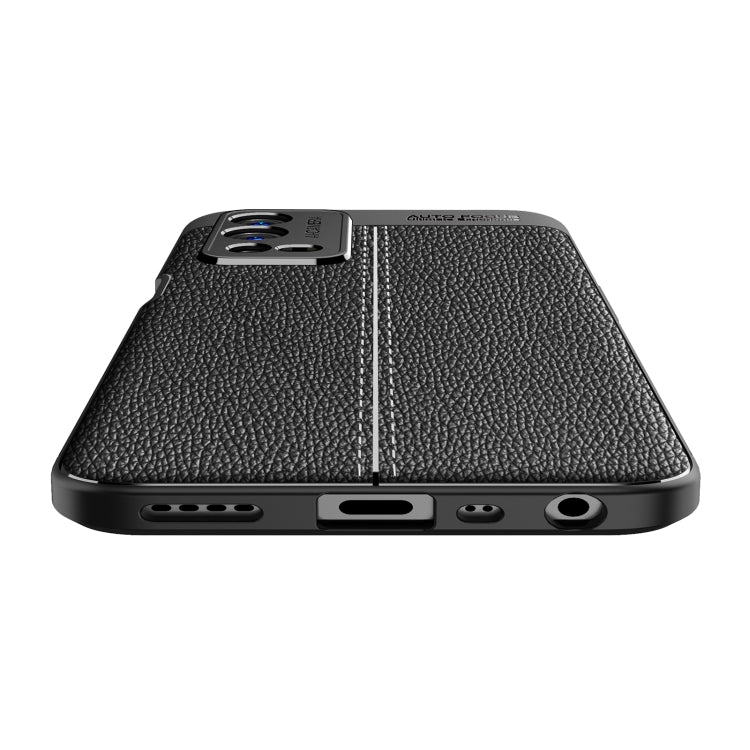 For OPPO A55 4G Litchi Texture TPU Shockproof Phone Case