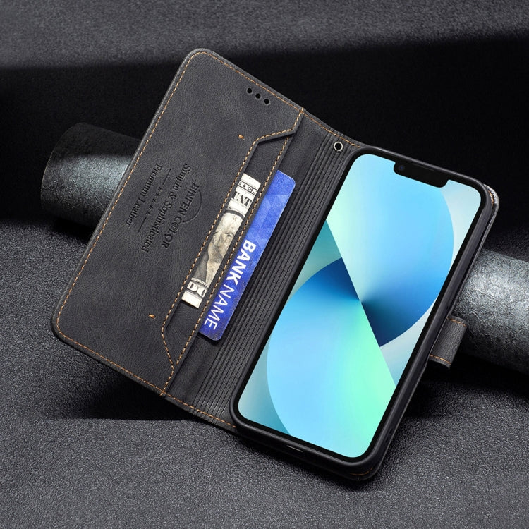 For iPhone 13 mini Magnetic Clasp RFID Blocking Anti-Theft Leather Case with Holder & Card Slots & Wallet