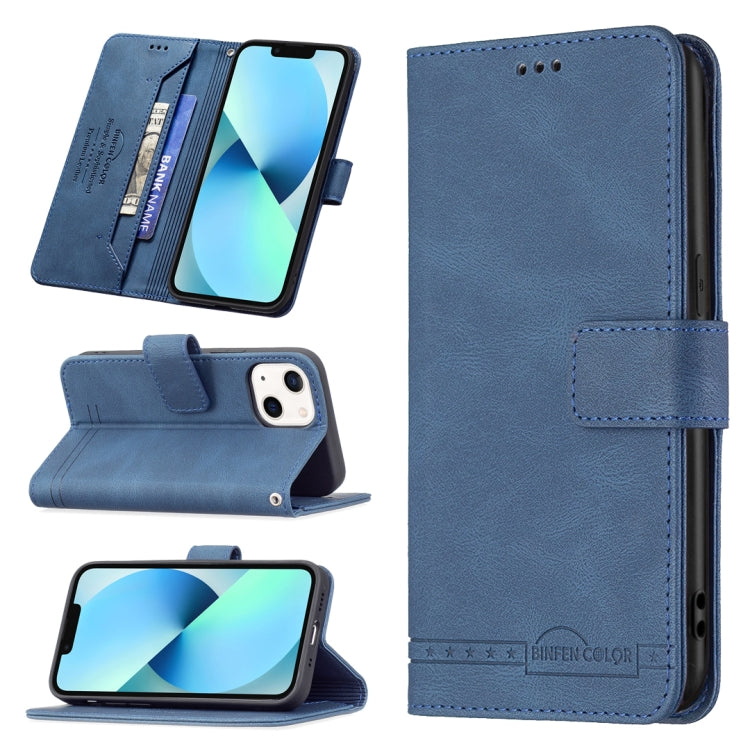 For iPhone 13 mini Magnetic Clasp RFID Blocking Anti-Theft Leather Case with Holder & Card Slots & Wallet