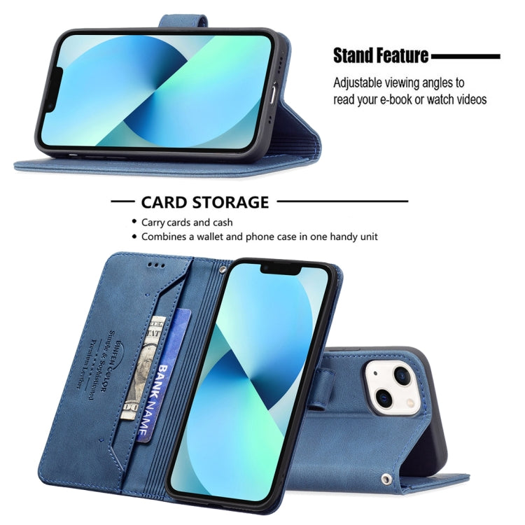For iPhone 13 mini Magnetic Clasp RFID Blocking Anti-Theft Leather Case with Holder & Card Slots & Wallet