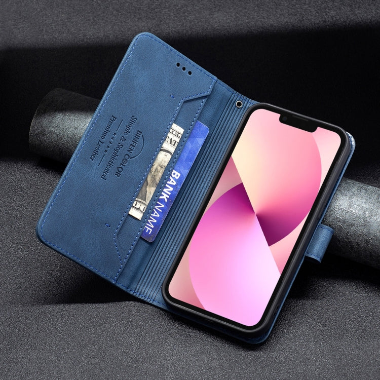 For iPhone 13 Magnetic Clasp RFID Blocking Anti-Theft Leather Case with Holder & Card Slots & Wallet
