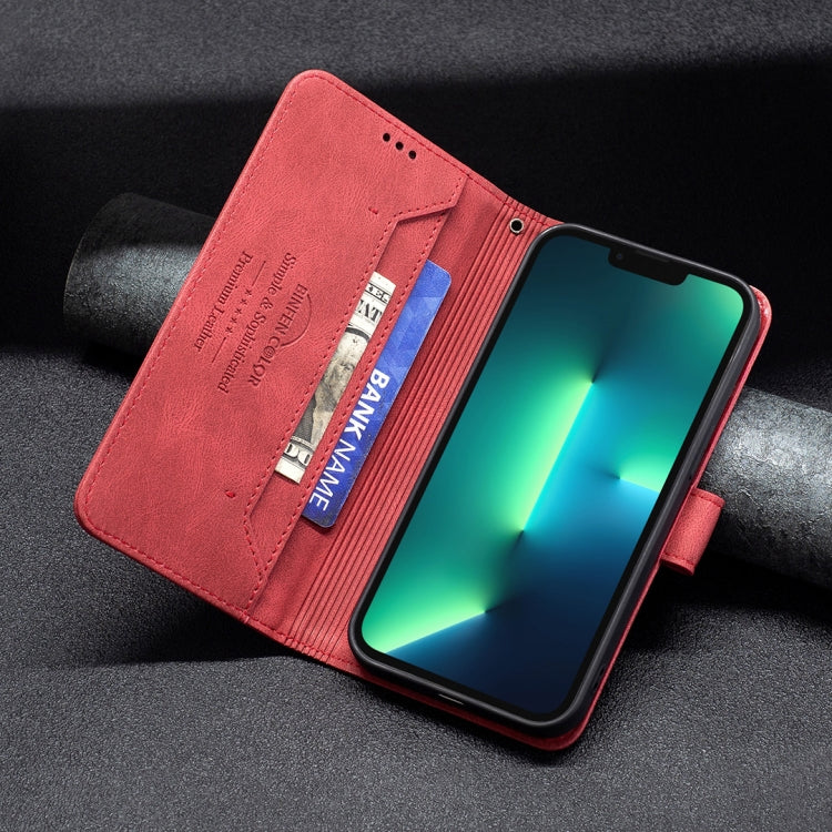 For iPhone 13 Pro Magnetic Clasp RFID Blocking Anti-Theft Leather Case with Holder & Card Slots & Wallet