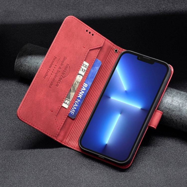 For iPhone 13 Pro Max Magnetic Clasp RFID Blocking Anti-Theft Leather Case with Holder & Card Slots & Wallet