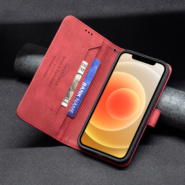 For iPhone 13 Magnetic Clasp RFID Blocking Anti-Theft Leather Case with Holder & Card Slots & Wallet For iPhone 12 mini