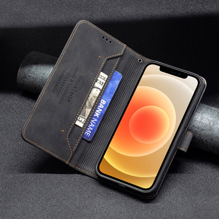 For iPhone 13 Magnetic Clasp RFID Blocking Anti-Theft Leather Case with Holder & Card Slots & Wallet For iPhone 12 mini