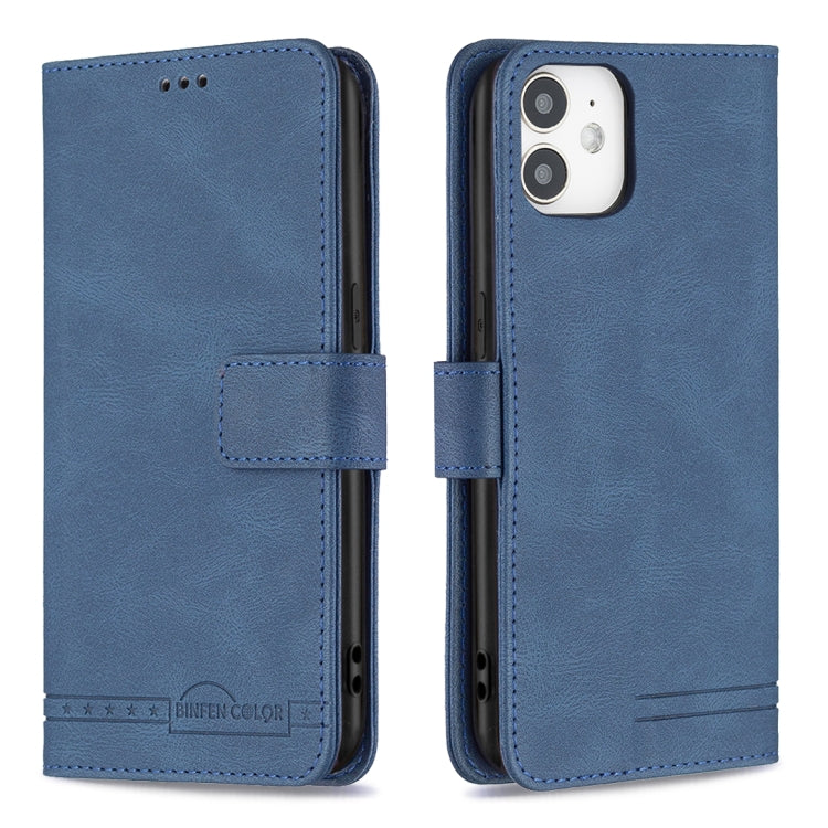 For iPhone 13 Magnetic Clasp RFID Blocking Anti-Theft Leather Case with Holder & Card Slots & Wallet For iPhone 12 mini
