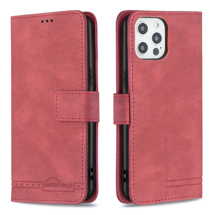For iPhone 12 Pro Max Magnetic Clasp RFID Blocking Anti-Theft Leather Case with Holder & Card Slots & Wallet