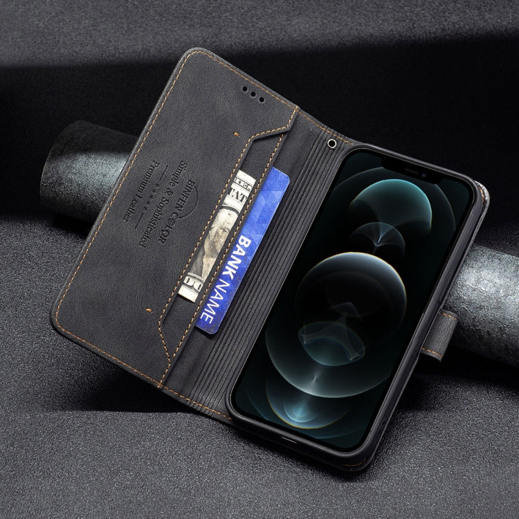 For iPhone 12 Pro Max Magnetic Clasp RFID Blocking Anti-Theft Leather Case with Holder & Card Slots & Wallet