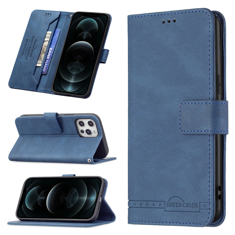For iPhone 12 Pro Max Magnetic Clasp RFID Blocking Anti-Theft Leather Case with Holder & Card Slots & Wallet