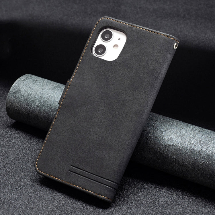 For iPhone 11 Magnetic Clasp RFID Blocking Anti-Theft Leather Case with Holder & Card Slots & Wallet