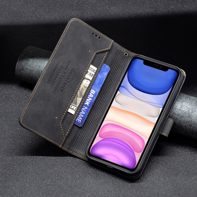 For iPhone 11 Magnetic Clasp RFID Blocking Anti-Theft Leather Case with Holder & Card Slots & Wallet