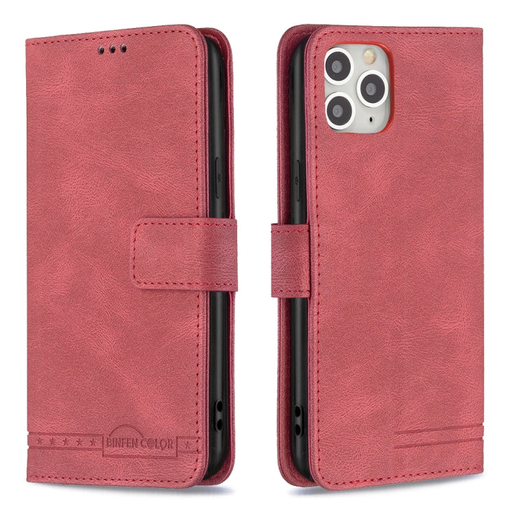 For iPhone 11 Pro Magnetic Clasp RFID Blocking Anti-Theft Leather Case with Holder & Card Slots & Wallet