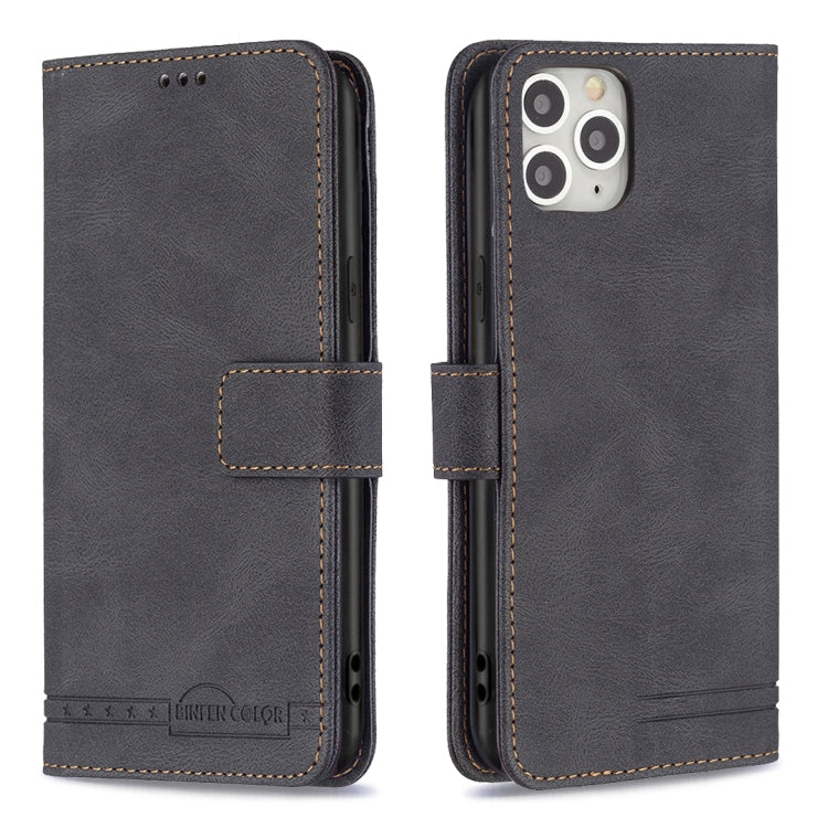 For iPhone 11 Pro Magnetic Clasp RFID Blocking Anti-Theft Leather Case with Holder & Card Slots & Wallet