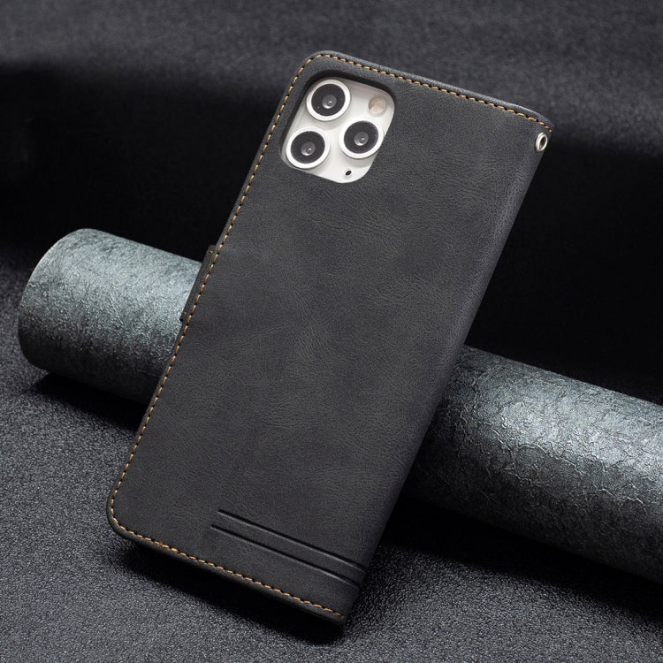 For iPhone 11 Pro Magnetic Clasp RFID Blocking Anti-Theft Leather Case with Holder & Card Slots & Wallet