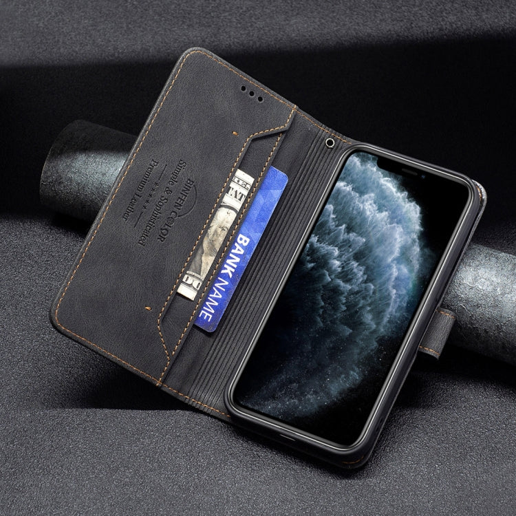 For iPhone 11 Pro Magnetic Clasp RFID Blocking Anti-Theft Leather Case with Holder & Card Slots & Wallet