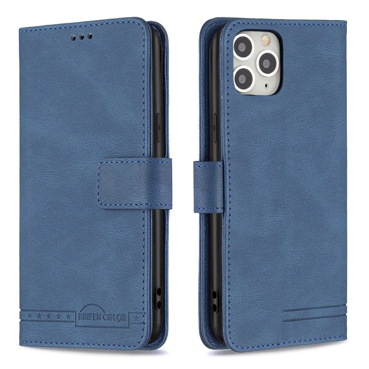 For iPhone 11 Pro Magnetic Clasp RFID Blocking Anti-Theft Leather Case with Holder & Card Slots & Wallet