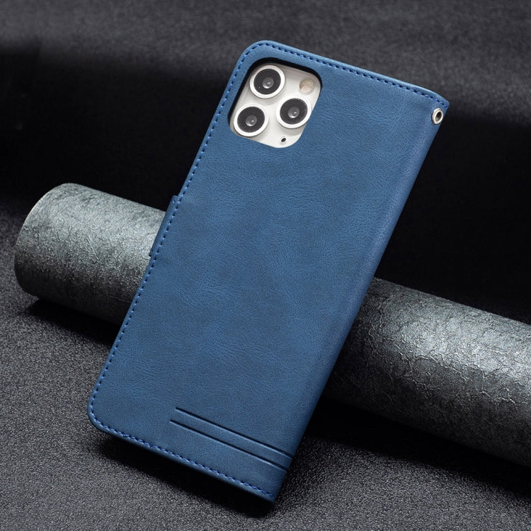 For iPhone 11 Pro Magnetic Clasp RFID Blocking Anti-Theft Leather Case with Holder & Card Slots & Wallet