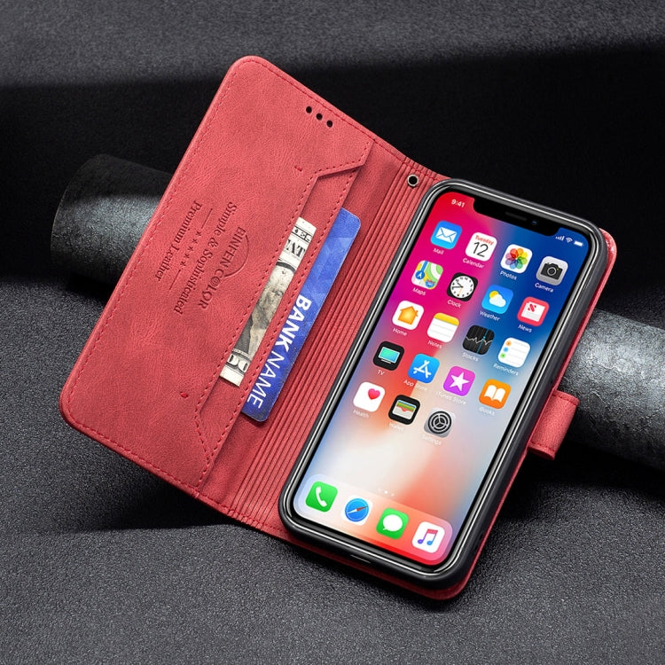 For iPhone X / XS Magnetic Clasp RFID Blocking Anti-Theft Leather Case with Holder & Card Slots & Wallet