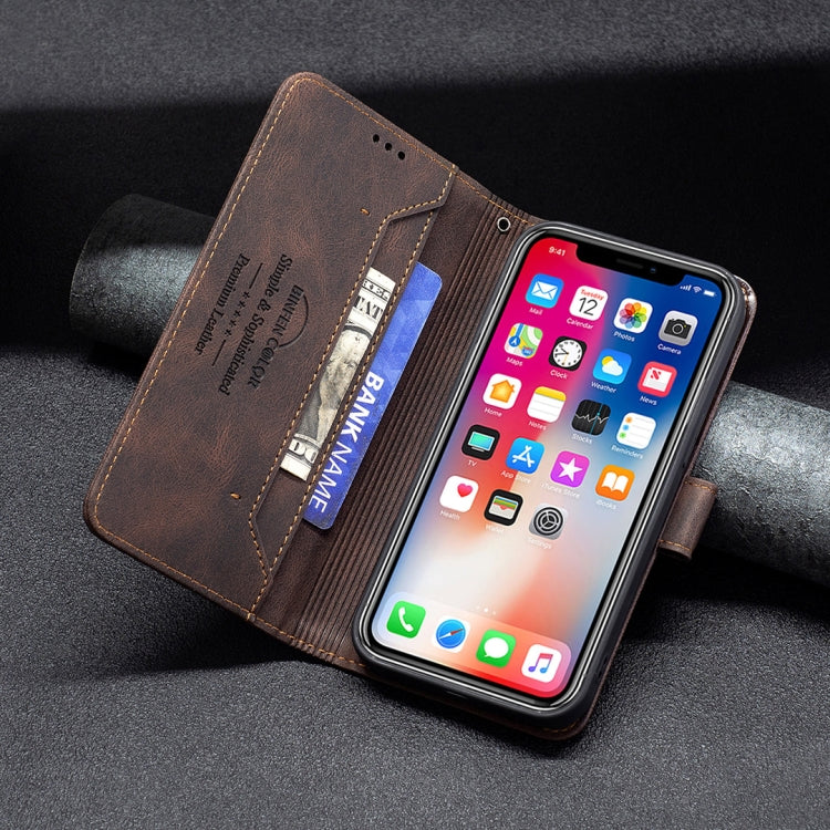 For iPhone X / XS Magnetic Clasp RFID Blocking Anti-Theft Leather Case with Holder & Card Slots & Wallet