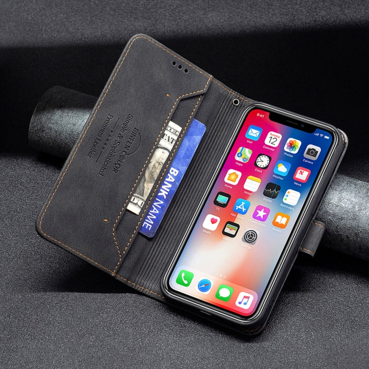 For iPhone X / XS Magnetic Clasp RFID Blocking Anti-Theft Leather Case with Holder & Card Slots & Wallet