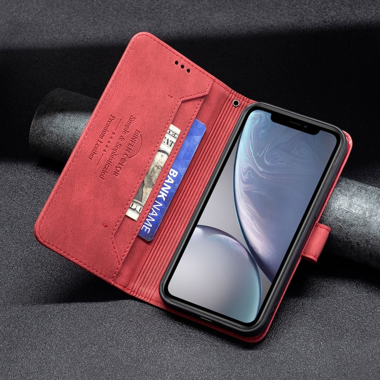 For iPhone XR Magnetic Clasp RFID Blocking Anti-Theft Leather Case with Holder & Card Slots & Wallet