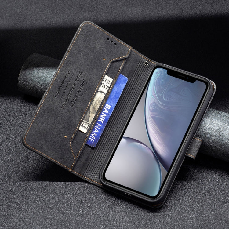 For iPhone XR Magnetic Clasp RFID Blocking Anti-Theft Leather Case with Holder & Card Slots & Wallet