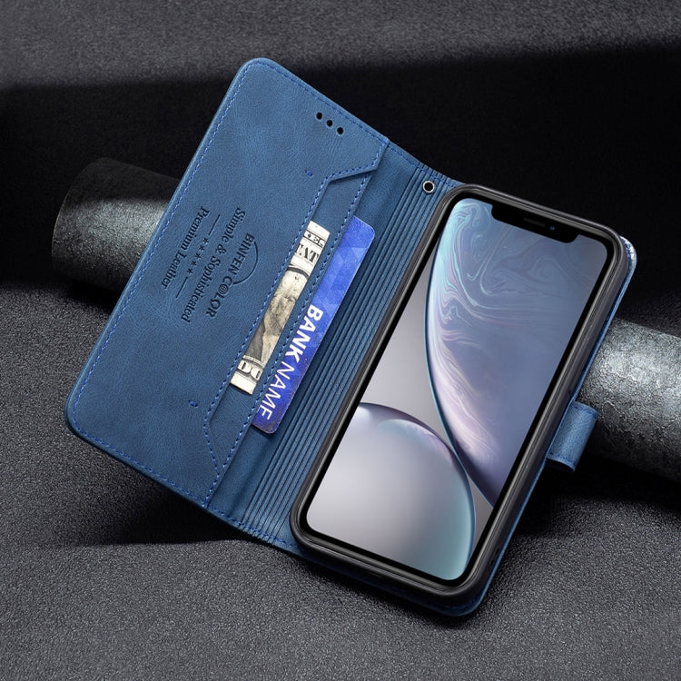 For iPhone XR Magnetic Clasp RFID Blocking Anti-Theft Leather Case with Holder & Card Slots & Wallet
