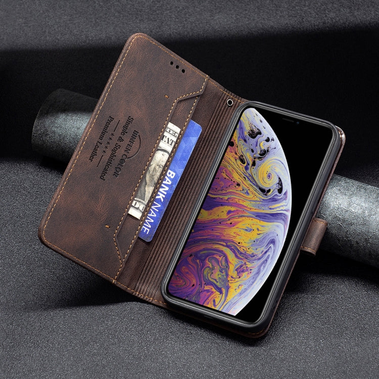 For iPhone XS Max Magnetic Clasp RFID Blocking Anti-Theft Leather Case with Holder & Card Slots & Wallet