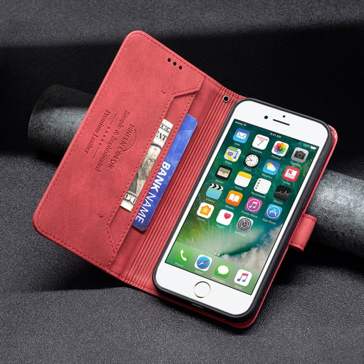 Magnetic Clasp RFID Blocking Anti-Theft Leather Case with Holder & Card Slots & Wallet For iPhone 7 Plus / 8 Plus