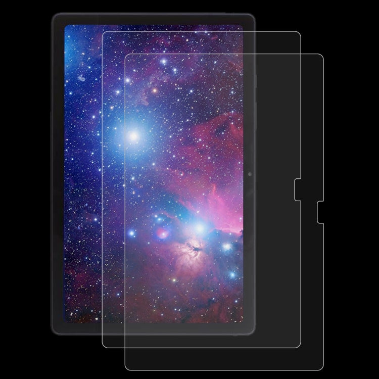 2pcs 9H 2.5D Explosion-proof Tempered Tablet Glass Film For Samsung Galaxy Tab A8 / X200 / X205 / Galaxy Tab A8 10.5 2021 / Chiwei HiPad X Pro 10.5 / Blackview Tab 15 / 15 Pro / HOTWAV Tab R5 / Tab R6 Pro