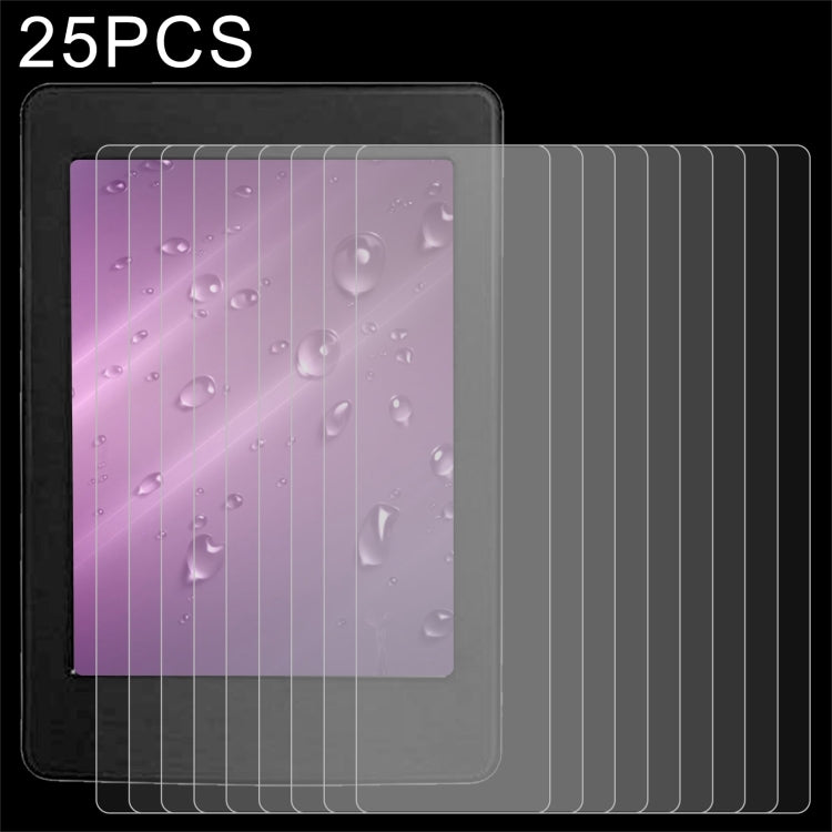 For Amazon Kindle Paperwhite 5 6.8 2021 25 PCS 9H 2.5D Explosion-proof Tempered Tablet Glass Film