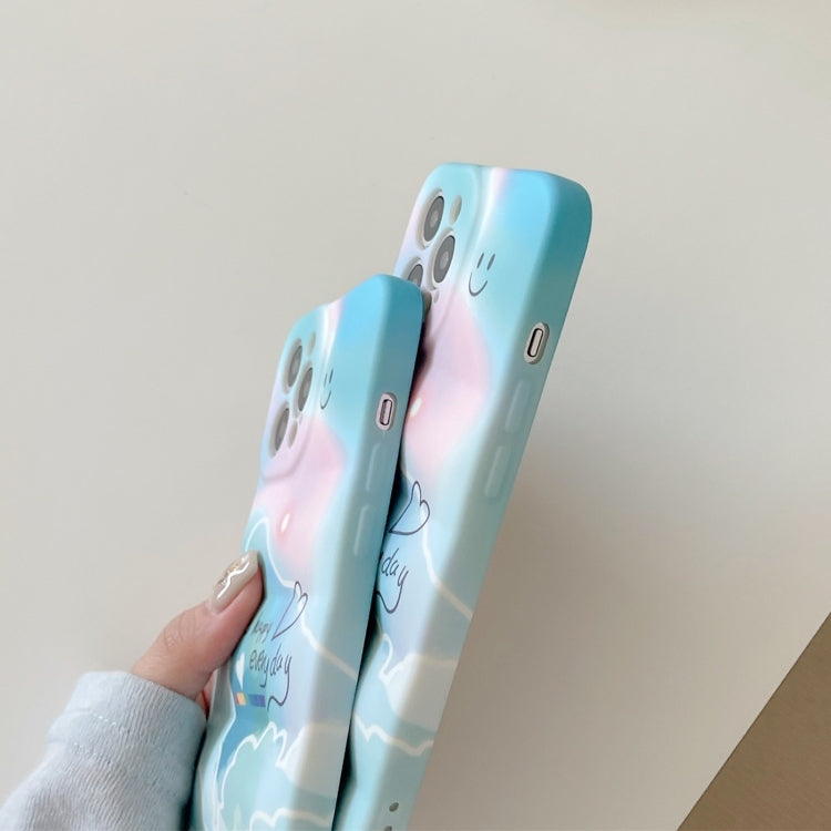 For iPhone 12 Wave Texture TPU Shockproof Phone Case