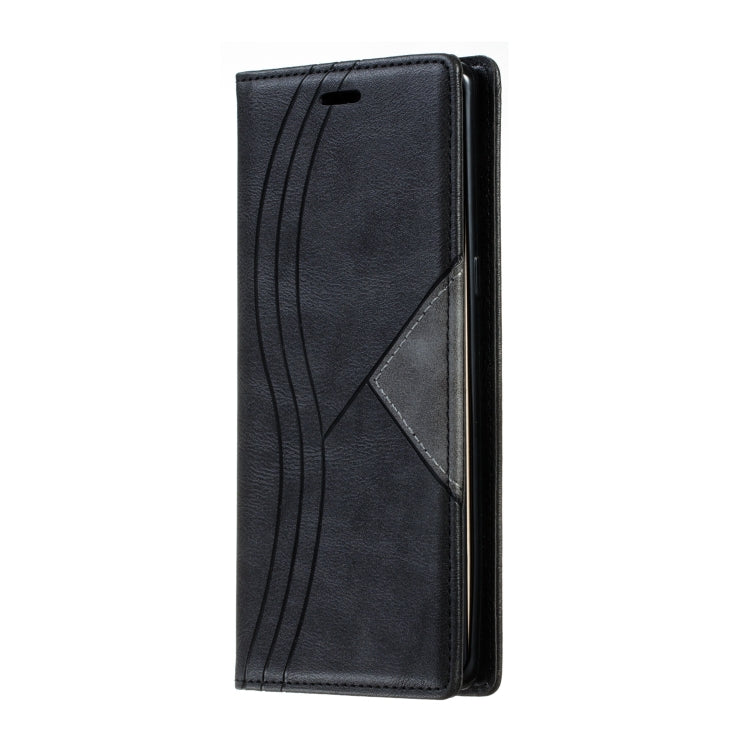 For Galaxy Note 8 Splicing Color Magnetic Hem Horizontal Flip Leather Case with Holder & Card Slots