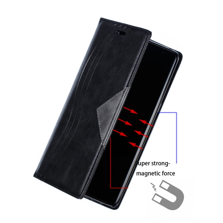 For Galaxy Note 8 Splicing Color Magnetic Hem Horizontal Flip Leather Case with Holder & Card Slots