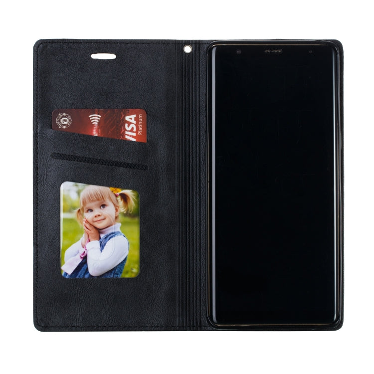 For Galaxy Note 8 Splicing Color Magnetic Hem Horizontal Flip Leather Case with Holder & Card Slots