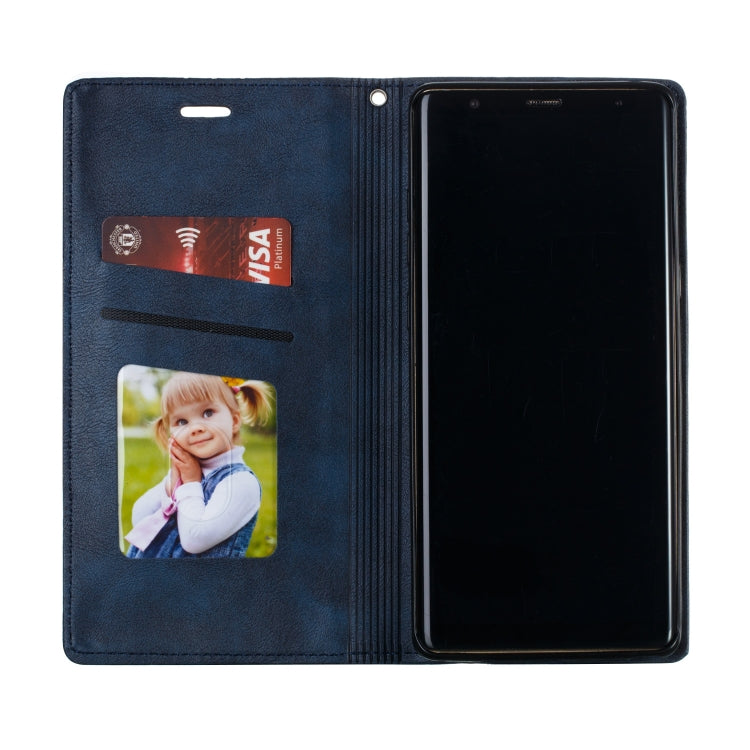 For Galaxy Note 8 Splicing Color Magnetic Hem Horizontal Flip Leather Case with Holder & Card Slots