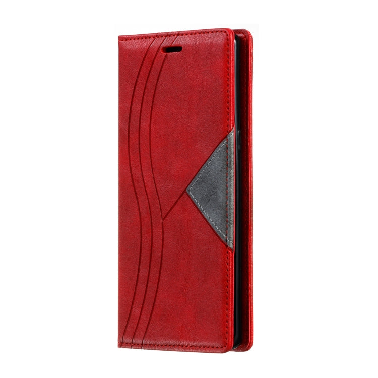 For Galaxy Note 8 Splicing Color Magnetic Hem Horizontal Flip Leather Case with Holder & Card Slots
