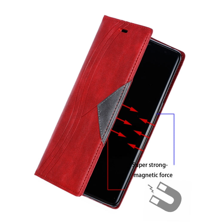 For Galaxy Note 8 Splicing Color Magnetic Hem Horizontal Flip Leather Case with Holder & Card Slots