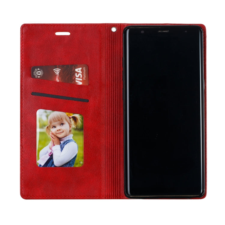 For Galaxy Note 8 Splicing Color Magnetic Hem Horizontal Flip Leather Case with Holder & Card Slots