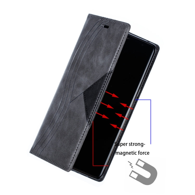 For Galaxy Note 8 Splicing Color Magnetic Hem Horizontal Flip Leather Case with Holder & Card Slots