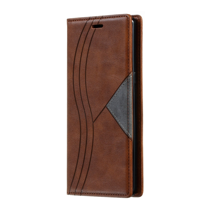 For Galaxy Note 8 Splicing Color Magnetic Hem Horizontal Flip Leather Case with Holder & Card Slots