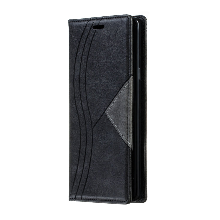 For Galaxy Note 9 Splicing Color Magnetic Hem Horizontal Flip Leather Case with Holder & Card Slots