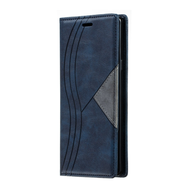 For Galaxy Note 9 Splicing Color Magnetic Hem Horizontal Flip Leather Case with Holder & Card Slots