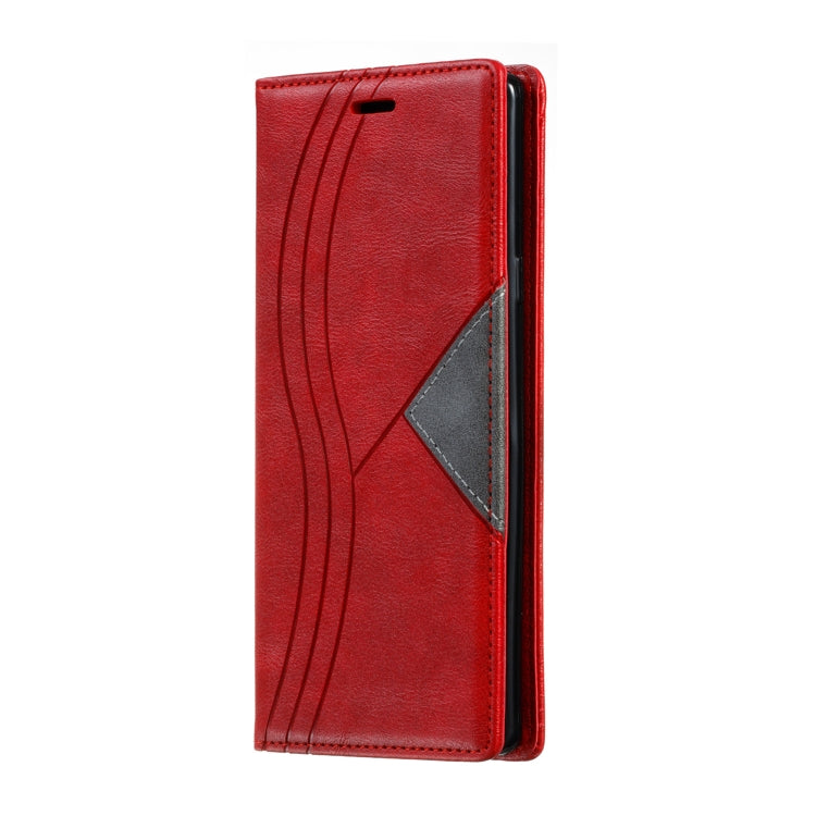 For Galaxy Note 9 Splicing Color Magnetic Hem Horizontal Flip Leather Case with Holder & Card Slots
