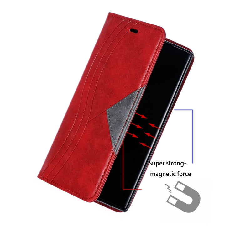 For Galaxy Note 9 Splicing Color Magnetic Hem Horizontal Flip Leather Case with Holder & Card Slots