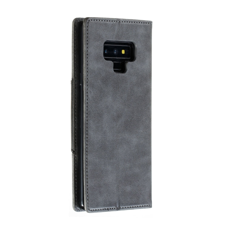 For Galaxy Note 9 Splicing Color Magnetic Hem Horizontal Flip Leather Case with Holder & Card Slots