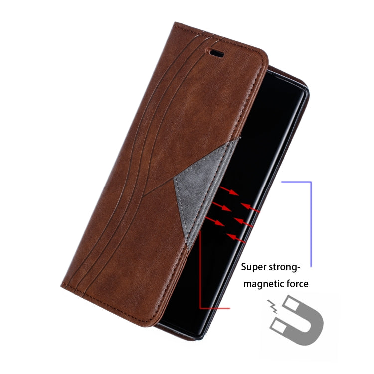 For Galaxy Note 9 Splicing Color Magnetic Hem Horizontal Flip Leather Case with Holder & Card Slots