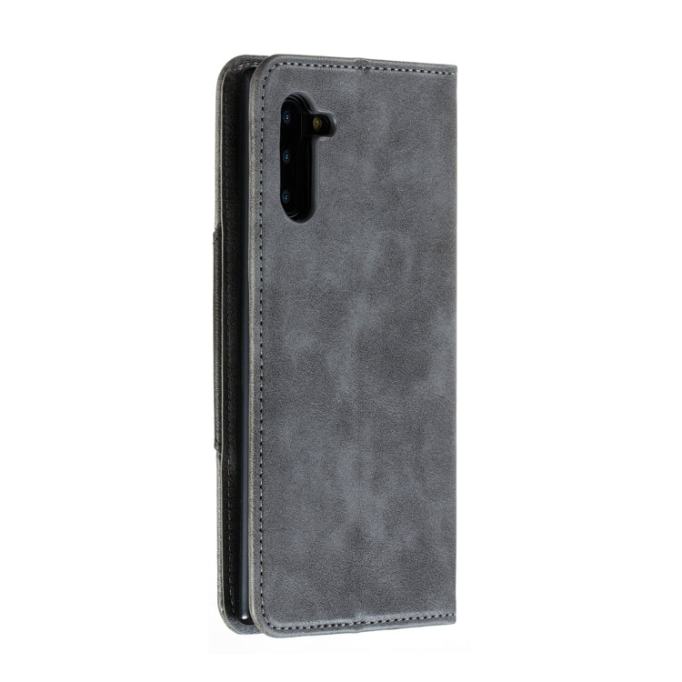 For Galaxy Note 10 Splicing Color Magnetic Hem Horizontal Flip Leather Case with Holder & Card Slots