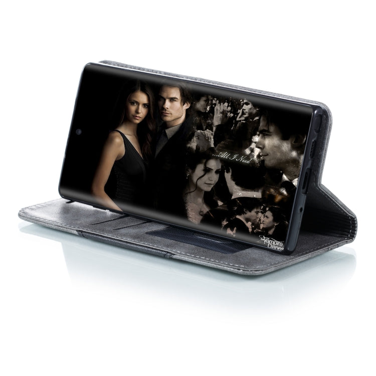 For Galaxy Note 10 Splicing Color Magnetic Hem Horizontal Flip Leather Case with Holder & Card Slots